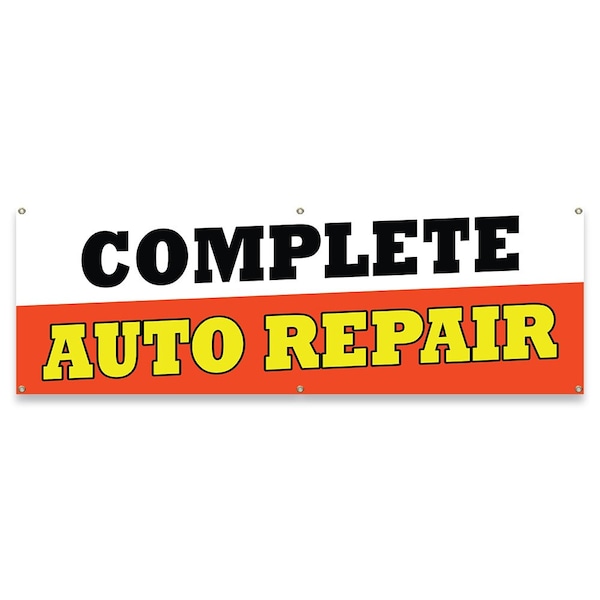 Complete Auto Repair Banner Concession Stand Food Truck Single Sided